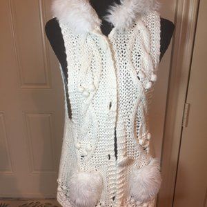 Les Tricots vest with a hood